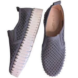 Ilse Jacobsen Tulip 139 Gray Slip-On Sneakers Size EU 39